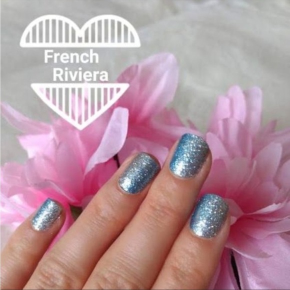 *Retired* Color Street: French Riviera | Blue Silver Gradient Glitter Sparkle - Picture 7 of 14